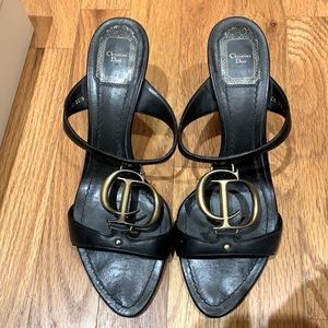 Vintage Christian Dior Leather Heels
